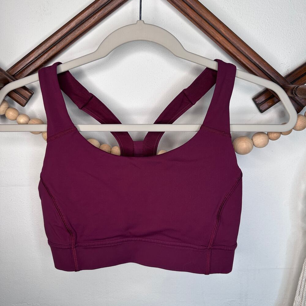 Lululemon Maroon Strappy Sports Bra